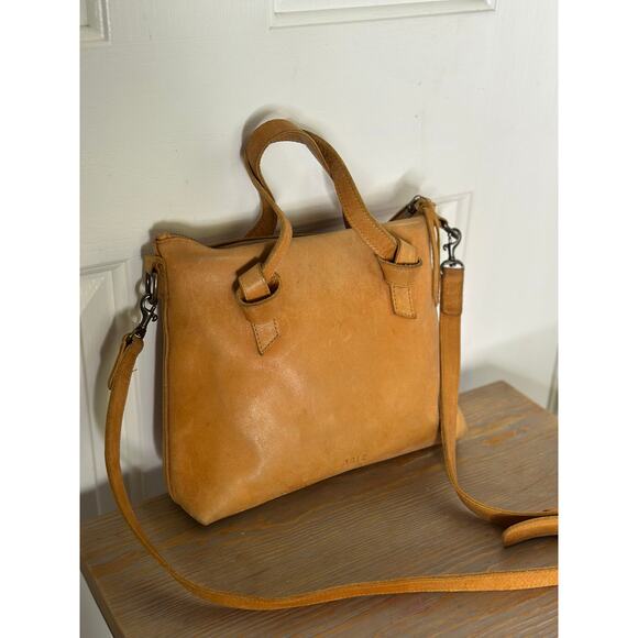 ABLE Bag Women's Brown Leather Rachel Knotted Details Crossbody Handbag - Picture 5 of 14